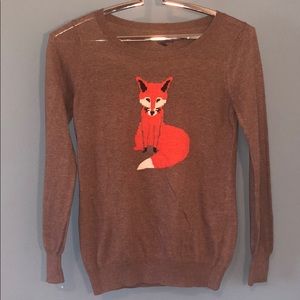 Old Navy | light weight Fox sweater | Brown | S